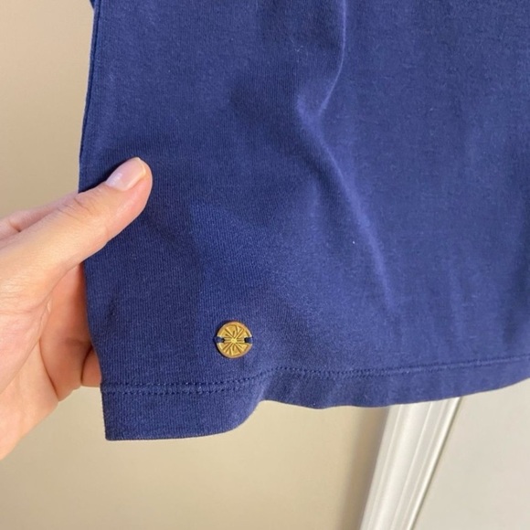 Lilly Pulitzer Deep Blue 3/4 Sleeve Tee Medium - Picture 5 of 7